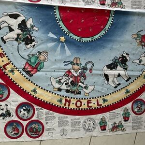 Vintage Daisy Kingdom DIY Tree Skirt/Tablecloth